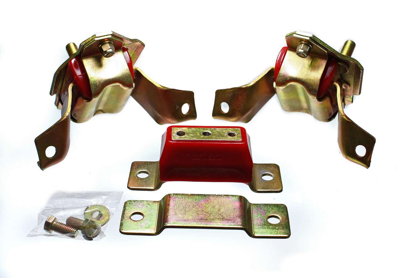 Energy Suspension Motor & Transmission Mounts Mustang 5.0L 4.1124G (Red)