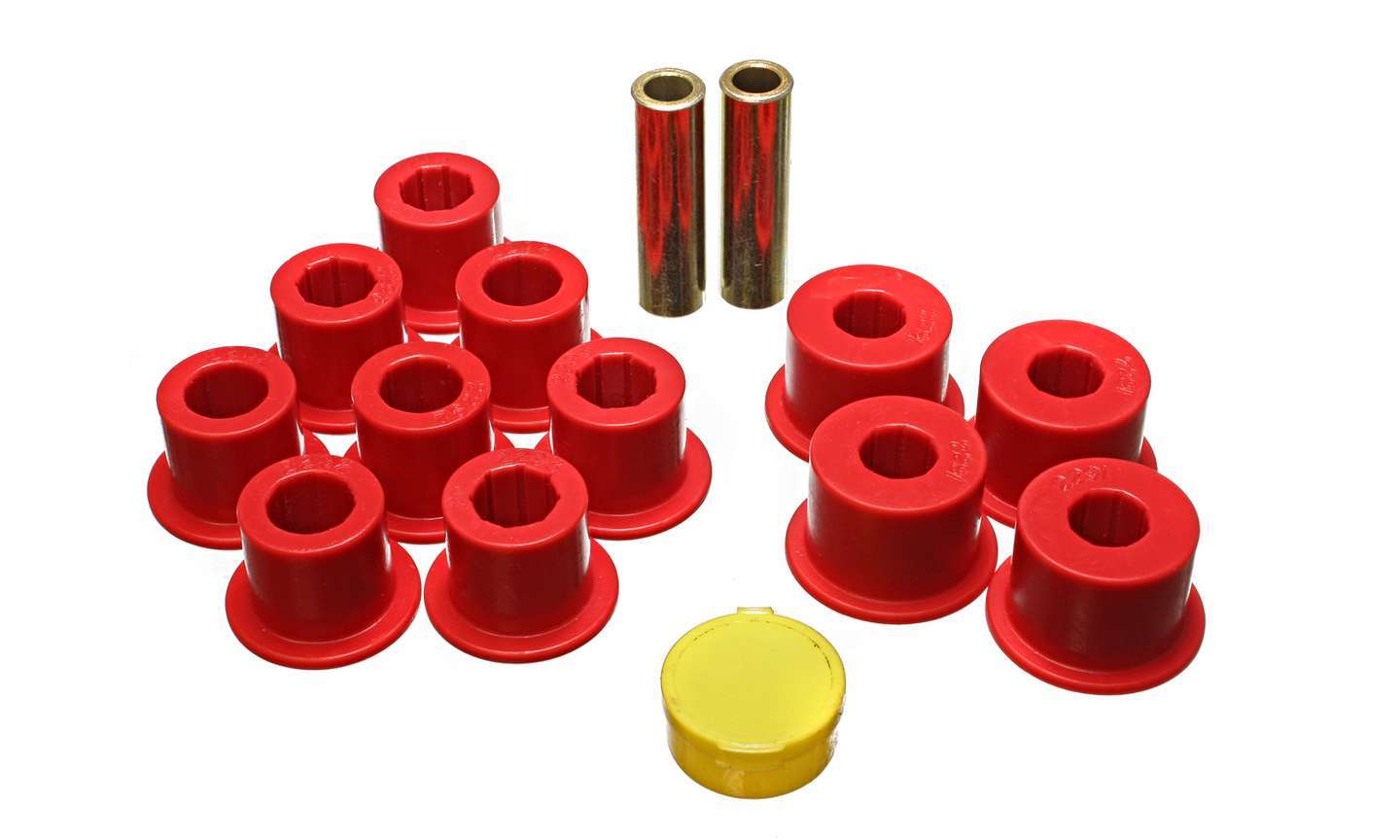 Energy Suspension Leaf Spring Bushing Kit Nissan 7.2103G (Red)