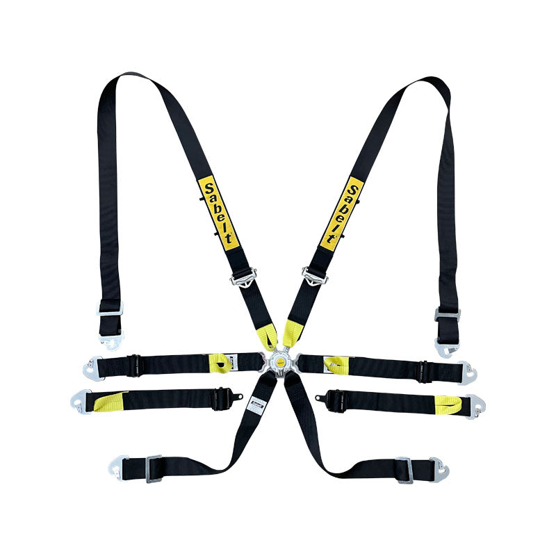 Sabelt Enduro Silver Harness - Full 2" (Black)
