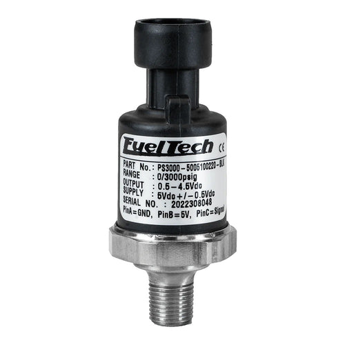 FuelTech 0-1500 PSI Pressure Sensor (Black Series) 5005100022-BLK