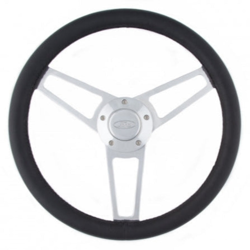 Grant 1903 Billet Series Leather Steering Wheel Ford Logo