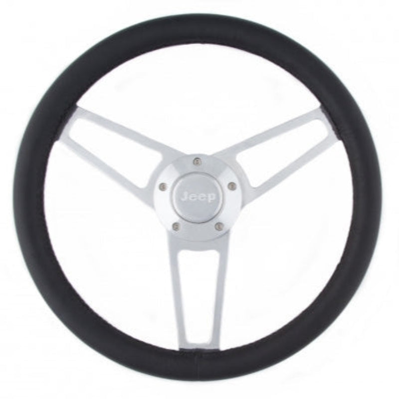 Grant 1904 Billet Series Leather Steering Wheel Jeep Logo