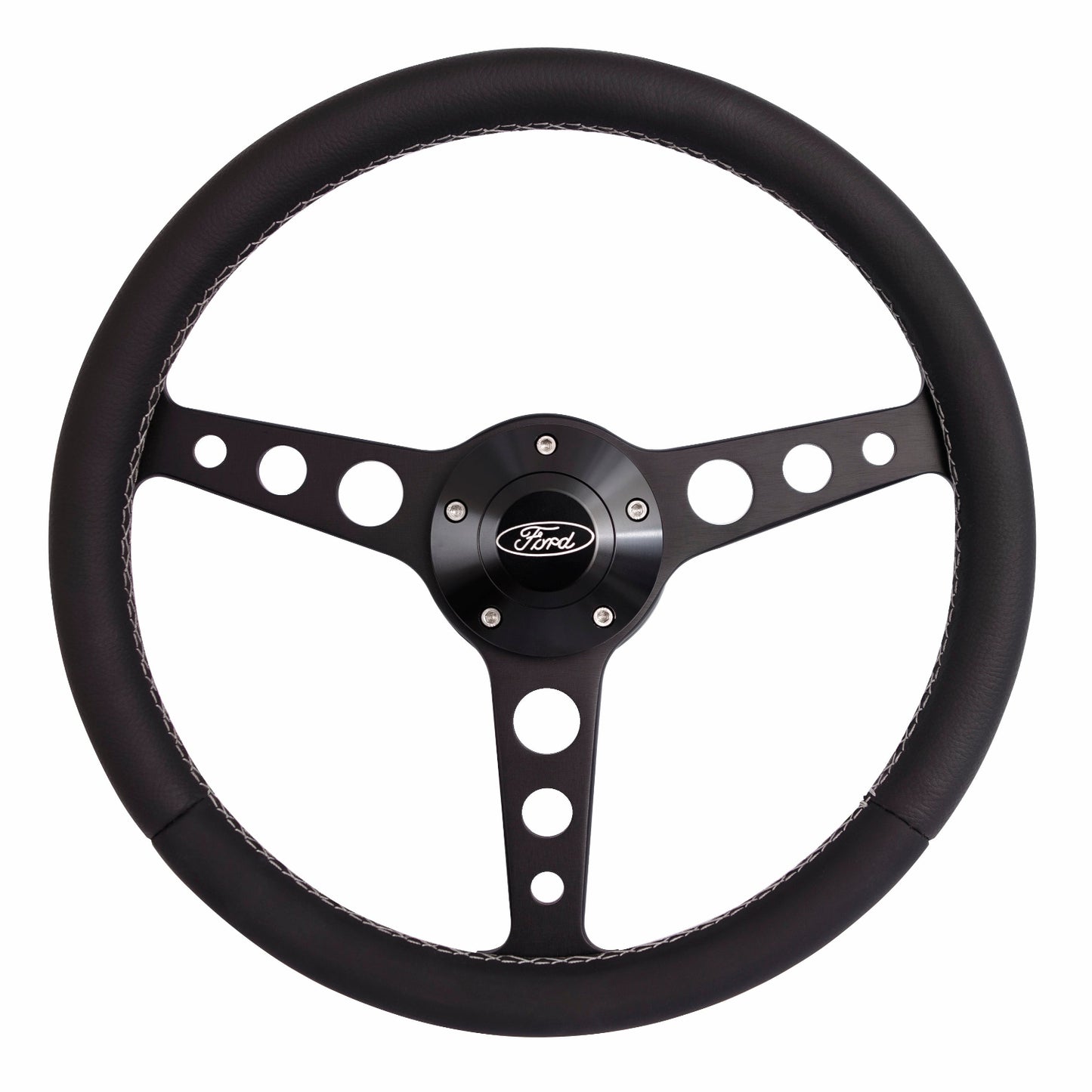 Grant 1928 Classic Series Black Steering Wheel Ford Logo/Install Kit
