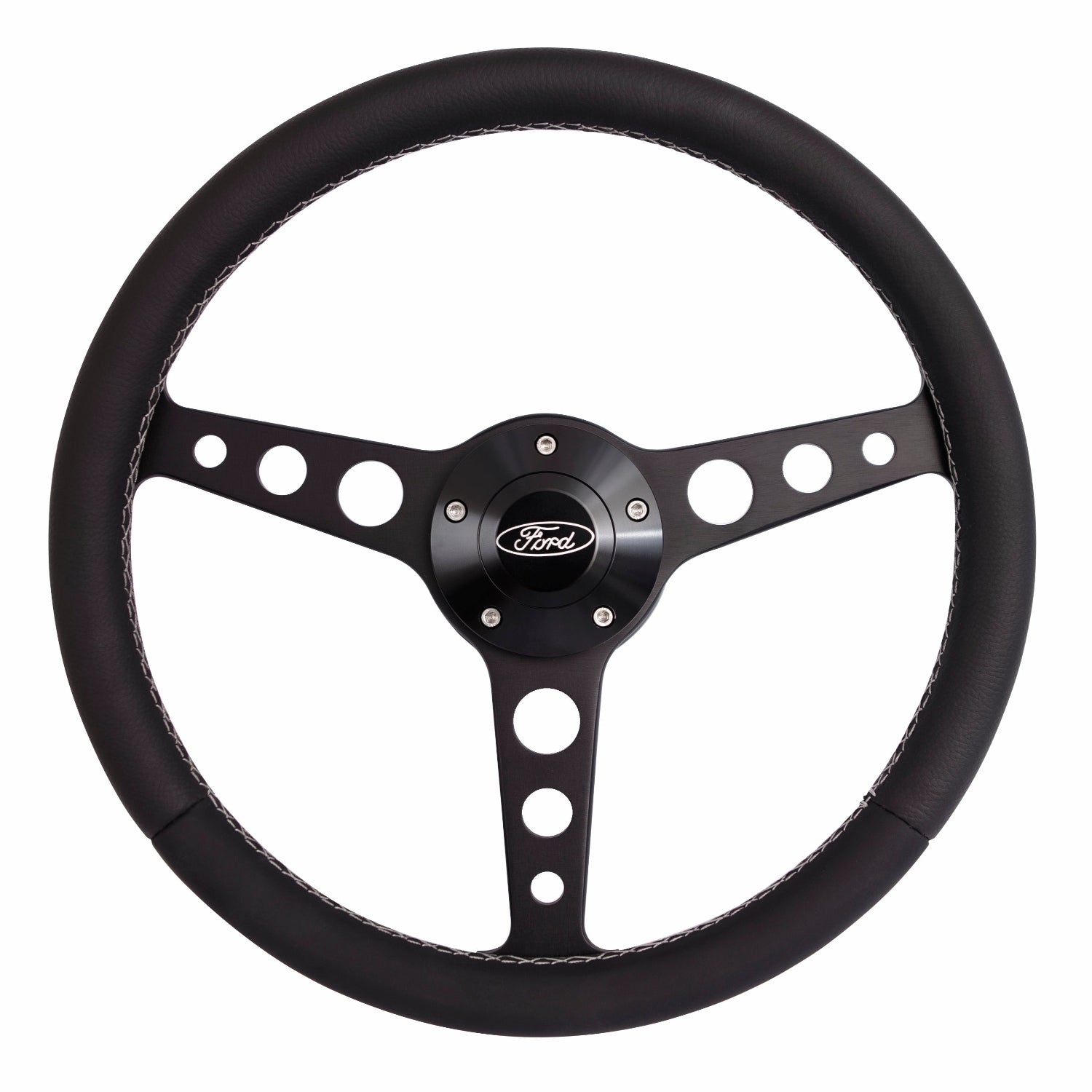 Grant 1928 Classic Series Black Steering Wheel Ford Logo/Install Kit