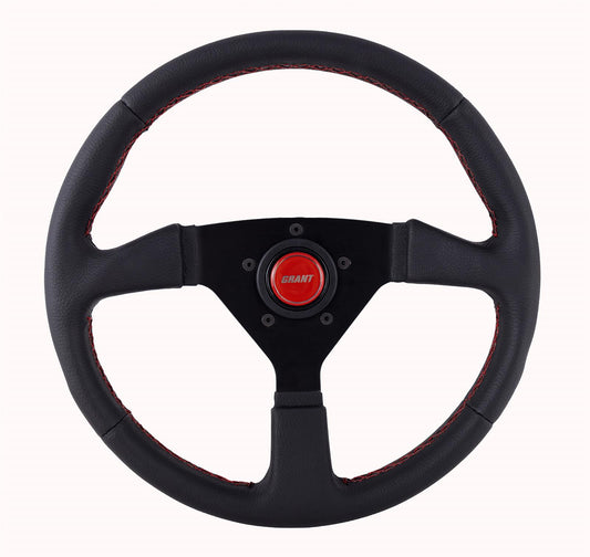 Grant Steering Wheel 13.75" Wrapped w/Red 625