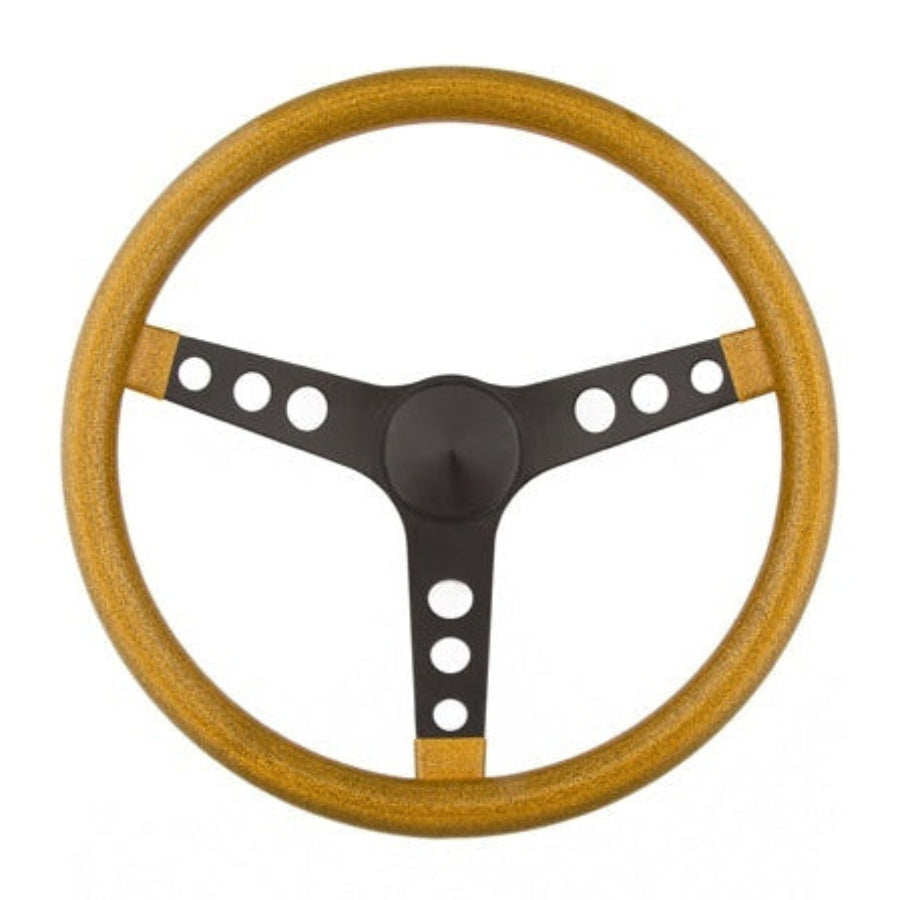 Grant 8457 Steering Wheel Metal Flake Gold/Spoke Black 13.5"