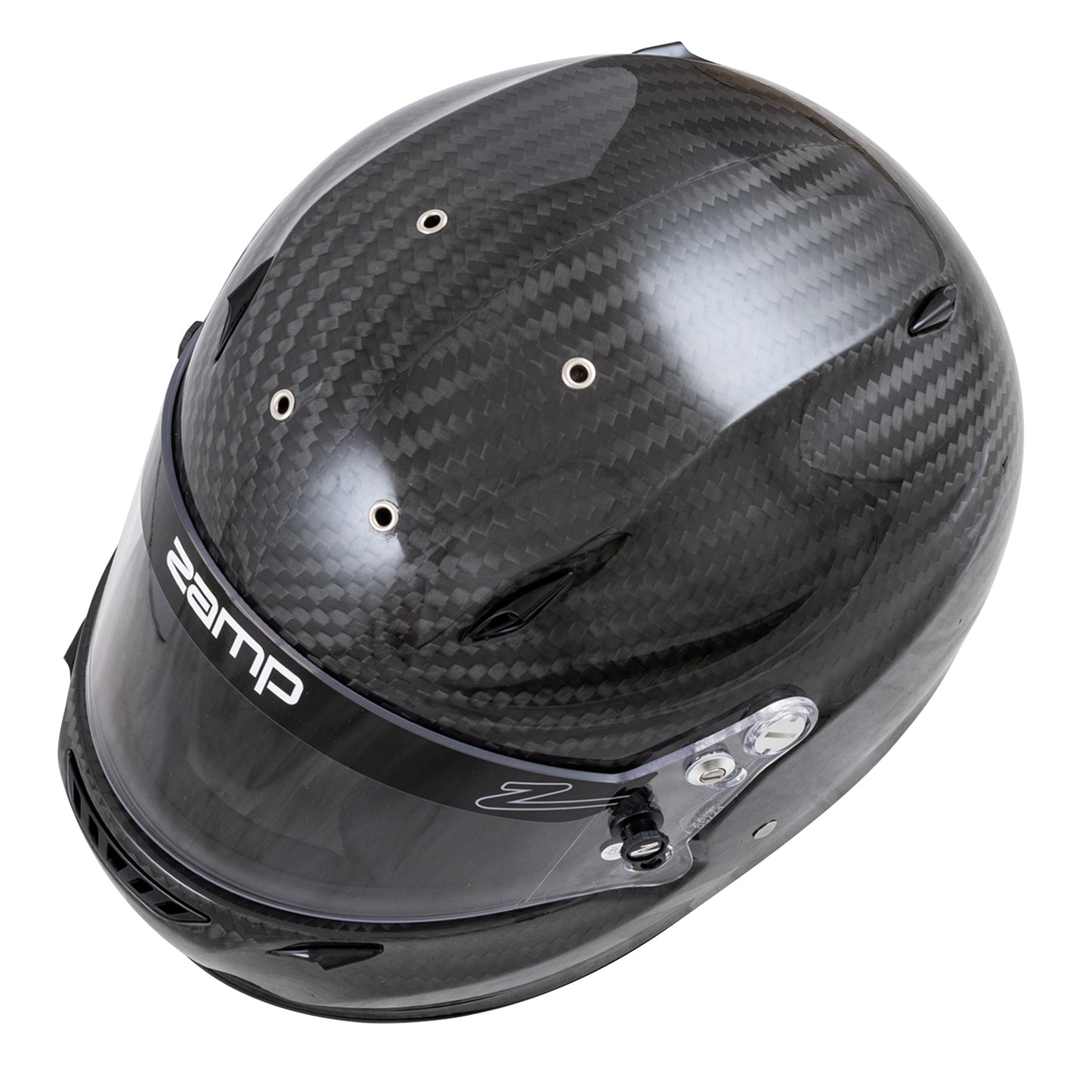 Zamp RZ-880 Matte Carbon Helmet, FIA 8860-2018 (Top)