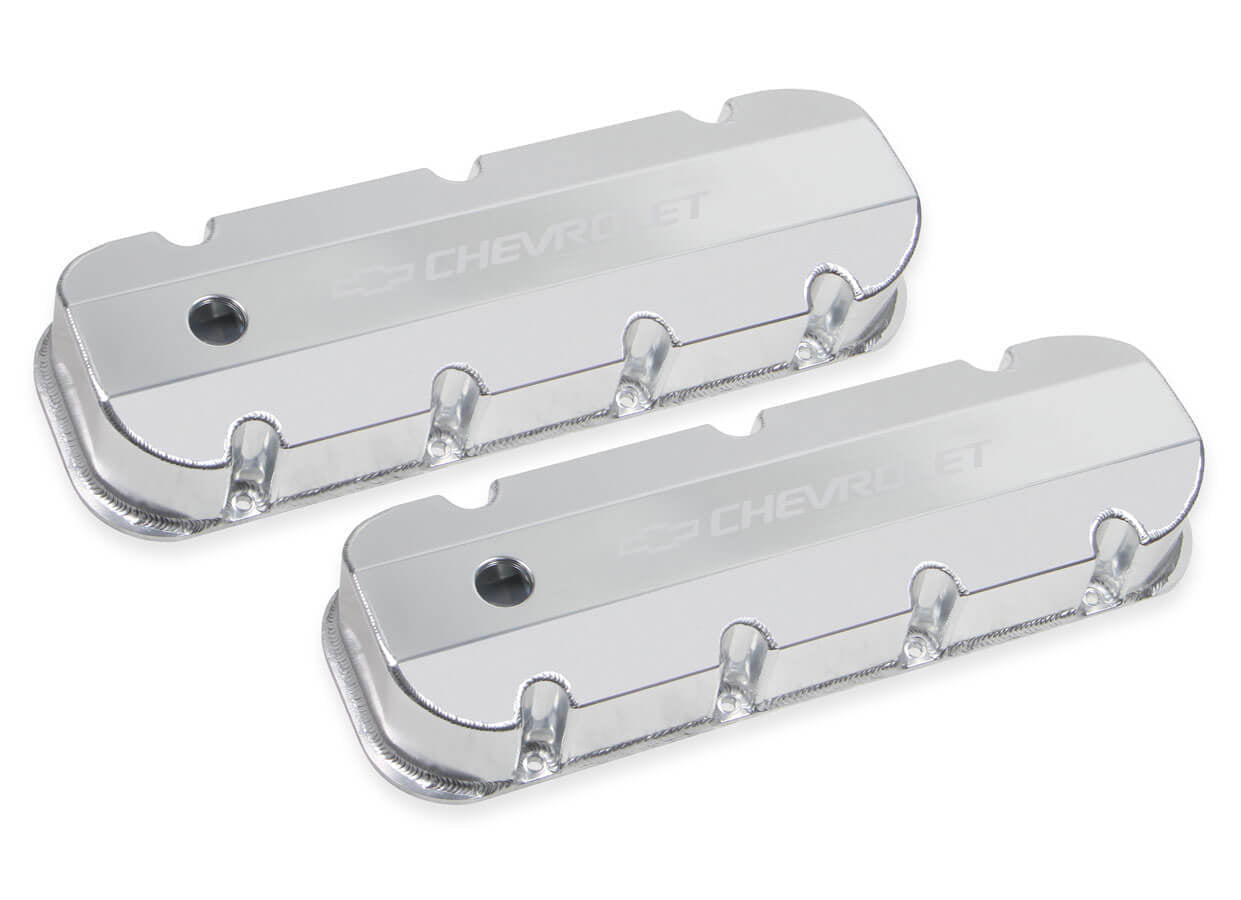 GM Licensed Track Series Valve Covers, BB Chevy 396-454, Smooth Top