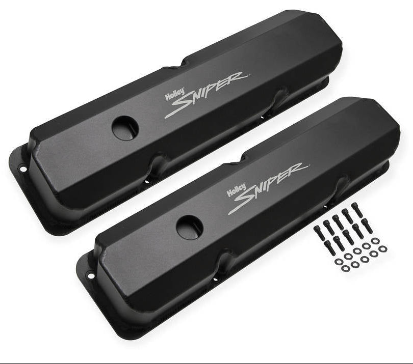 Sniper Fabricated Aluminum Valve Covers, BB Ford “FE” 332-428, 1958-76
