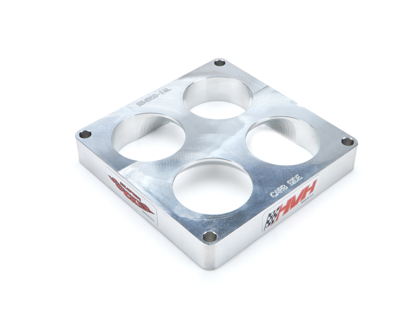 High Velocity Heads 1" 4500 Aluminum Tapered Carb Spacer 1250 CFM SS4500-1.1AL
