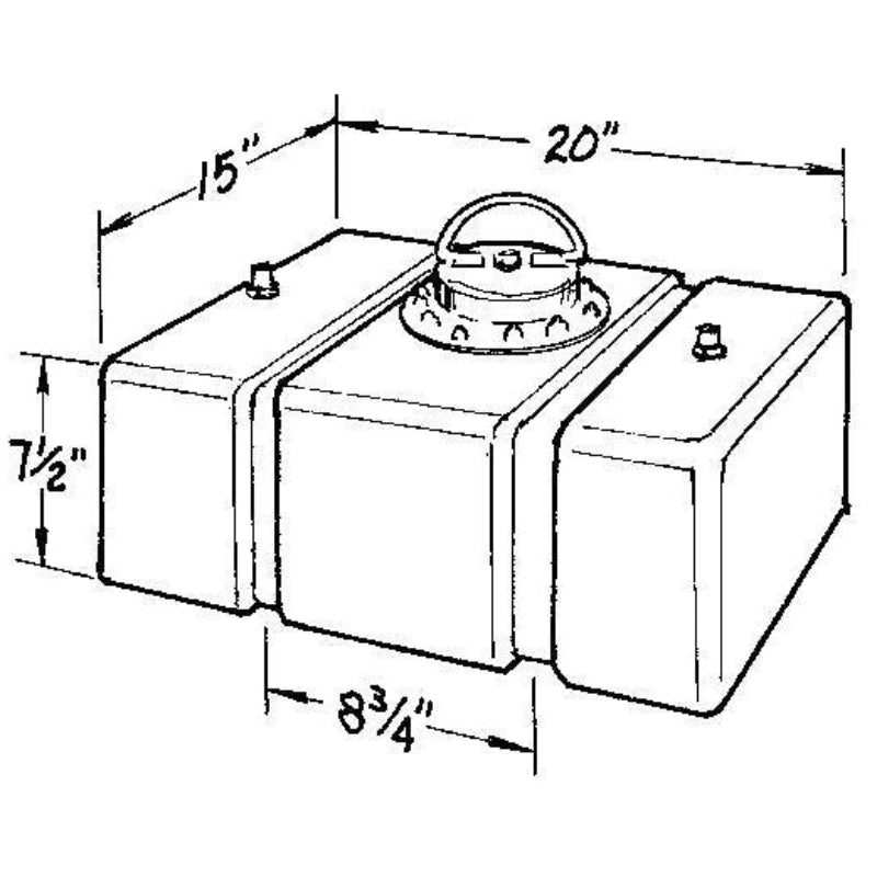 JAZ Circle Track Fuel Cell 8-Gallon 200-008-01