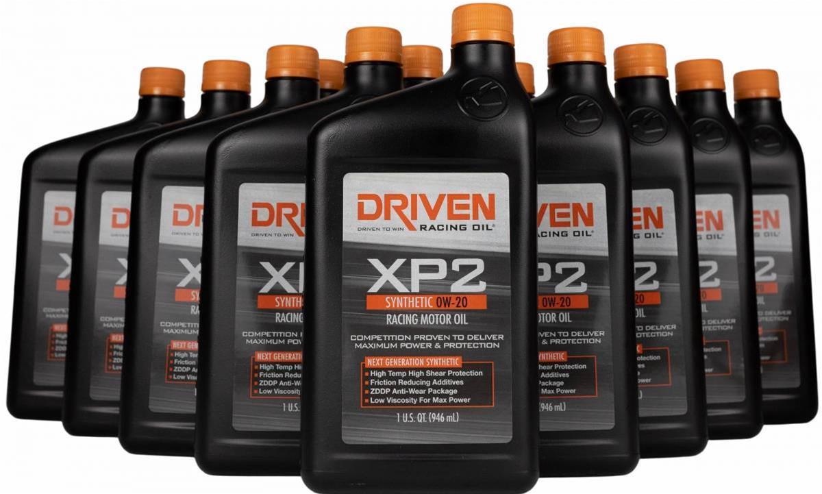 Driven XP2 0W-20 Synthetic Racing Oil (Case of 12 Qts)