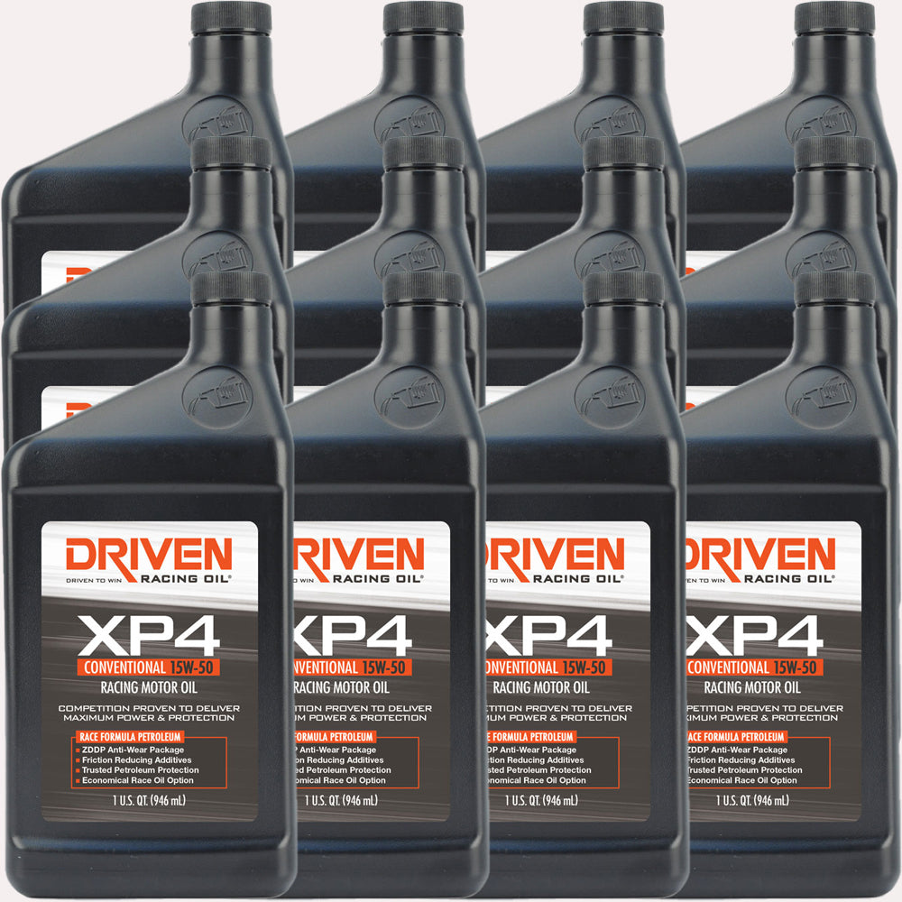 Driven XP4 15W-50 Conventional Racing Oil (Case of 12)