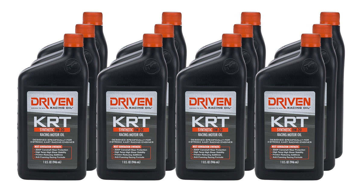 Driven KRT 4-Stroke Synthetic Karting Oil 0W-20 (Case of 12)