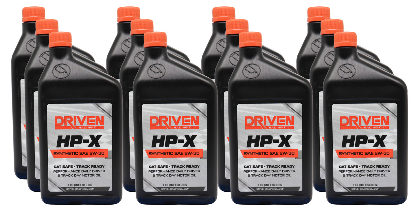 Driven HP-X Synthetic SAE 5W-30 Motor Oil (Case of 12 Quarts)
