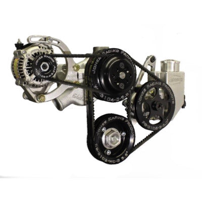 Jones Racing Drive Kit V-Belt SBC Crate w/WP & P/S 3441-AR-CE