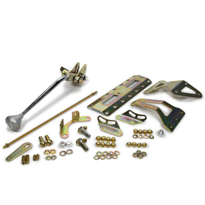 Lokar 12" 700-R4 Shifter w/Brushed Aluminum Mushroom Knob CM700CM