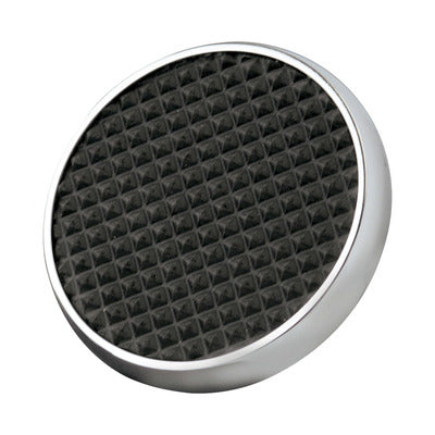 Lokar Round Chrome Steel Brake Pad w/Rubber Insert SPO-6071