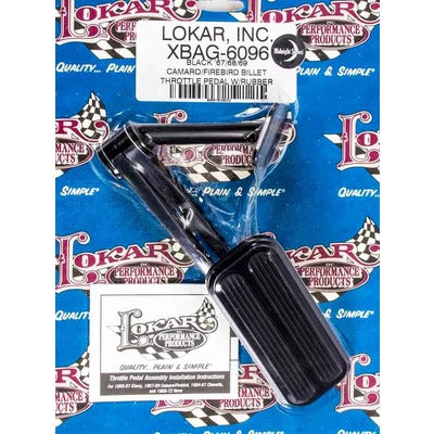 Lokar Blk 67-69 Camaro/Firebird Billet Throttle Pad XBAG-6096