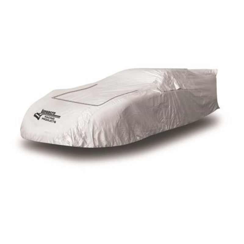 Dirt Late Model Car Cover with Soft Liner and Zippered Window that is moisture and heat resistant.