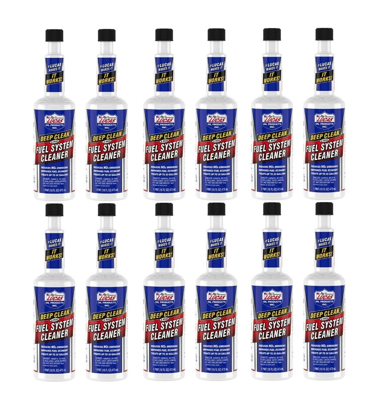 Lucas Deep Clean Fuel System Cleaner 10512 (Case of 12)