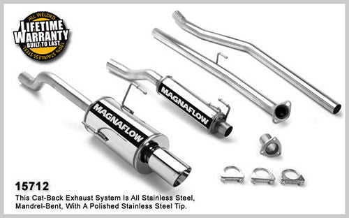 MagnaFlow Cat-Back Kit, 2001-03 Honda Civic DX/LX/ EX 1.7L 15712