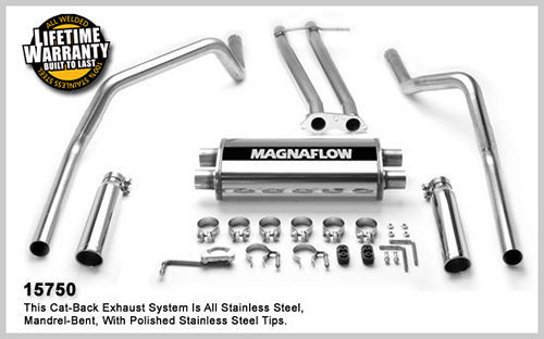 MagnaFlow Cat-Back Kit 15750, 1996-98 GM LS Series Truck 5.7L
