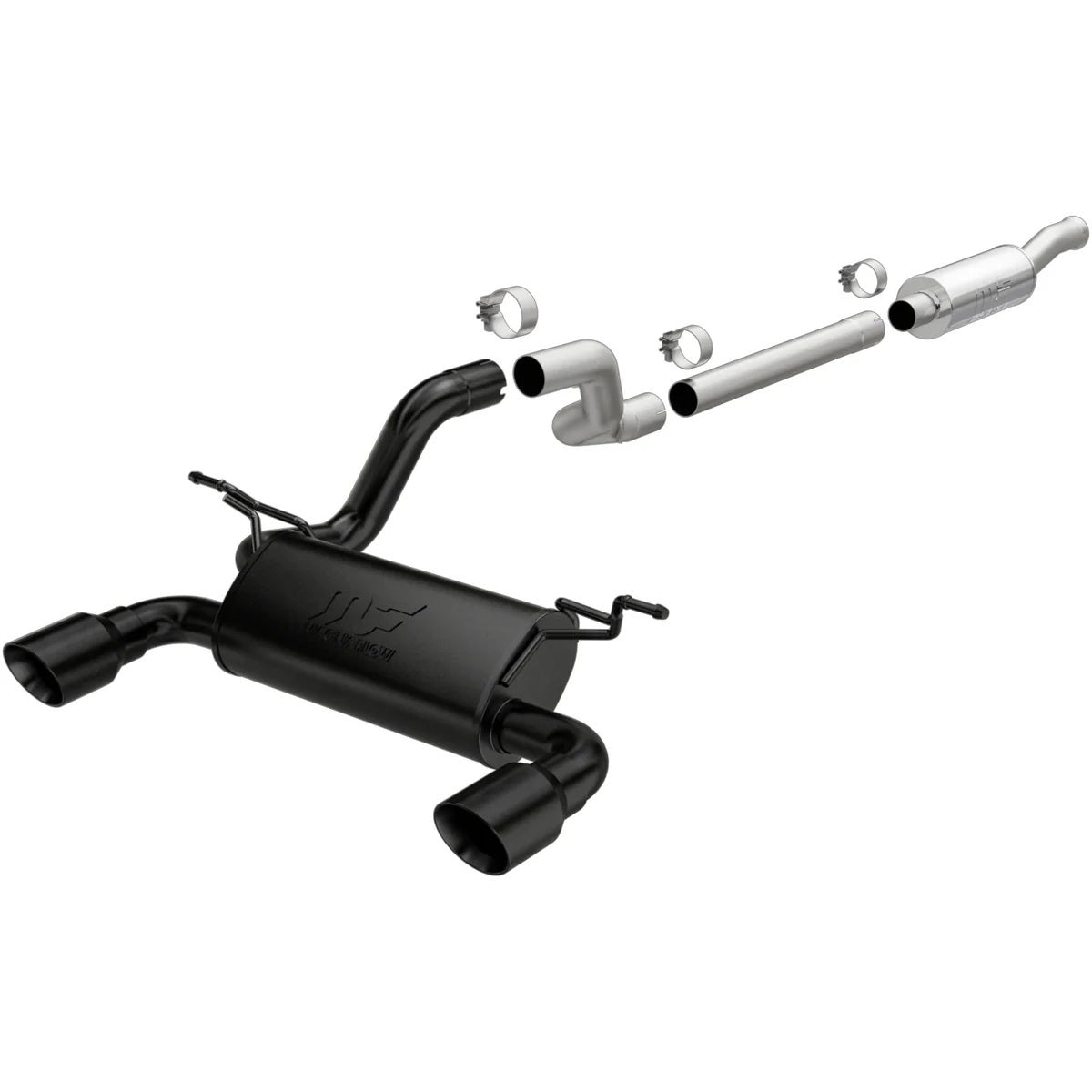 MagnaFlow Cat-Back Exhaust Black 19417, 2018-26 Jeep Wrangler 3.6L