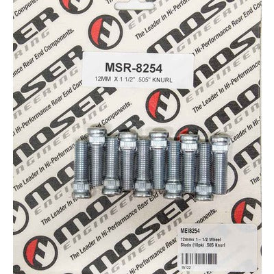 Moser Engineering 12mmx 1-1/2 Wheel Studs .505 Knurl (10pk) 8254