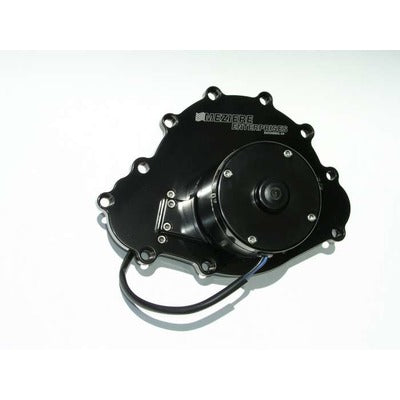 Meziere Pontiac Billet Electric Water Pump Black WP103S
