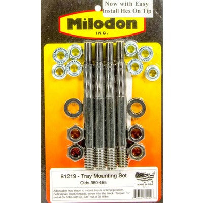 Milodon Olds V8 Windage Tray Stud Kit 81219