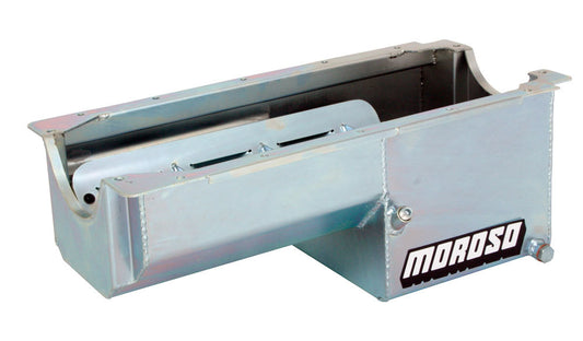 Moroso SBC Steel Oil Pan - 7qt. for Dart/Rocket Block 21019