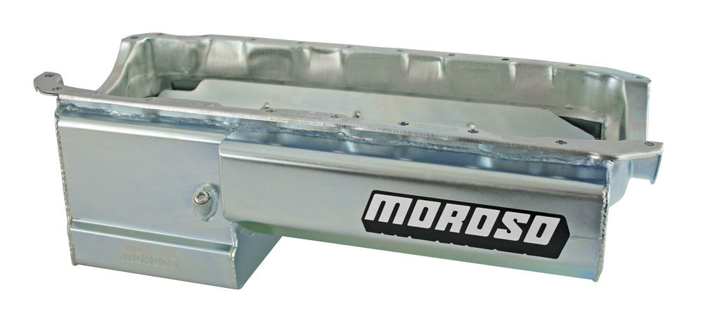 Moroso Oil Pan BBC Elim w/Partd Tray Deep F.S. 21048