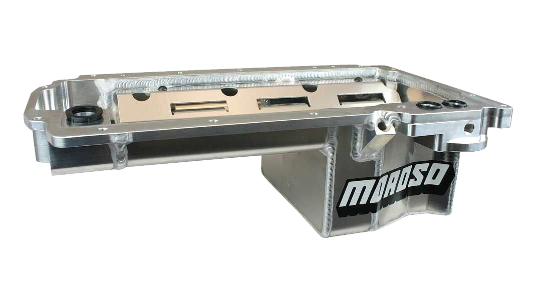Moroso GM 4.3L V6 Oil Pan Rear Sump Road Race 6" Deep 21148