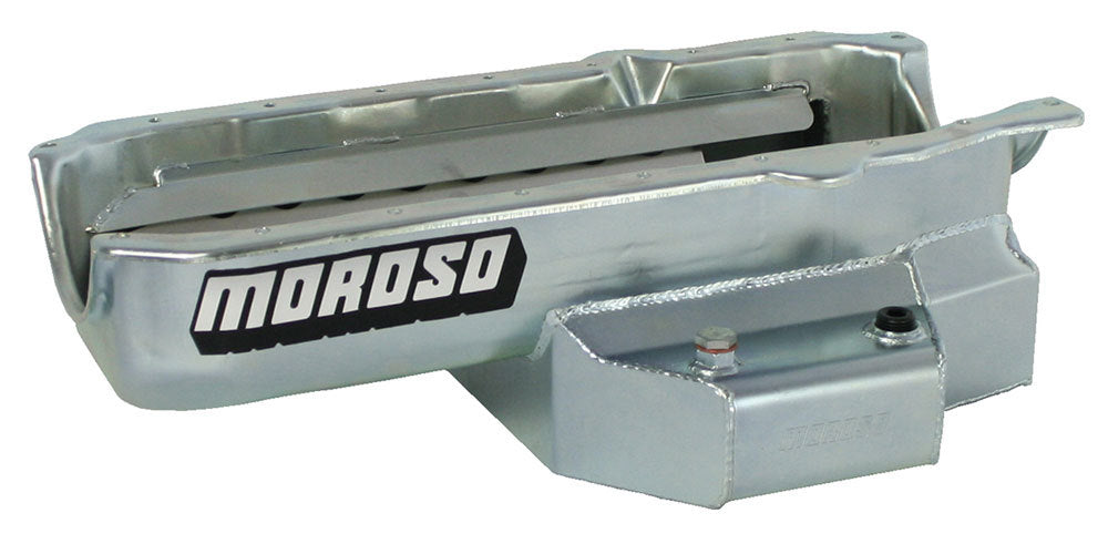 Moroso SBC C/T Oil Pan - RH Dipstick 21315