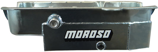 Moroso SBC 8qt CT Oil Pan - RH Dipstick 80-85 21326