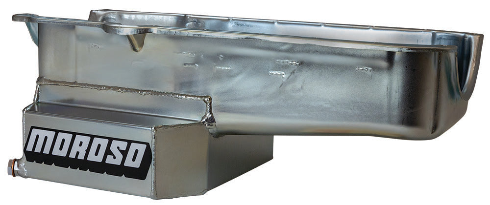 Moroso SBC RR 7qt Oil Pan w/RH Dipstick 86+ 21815