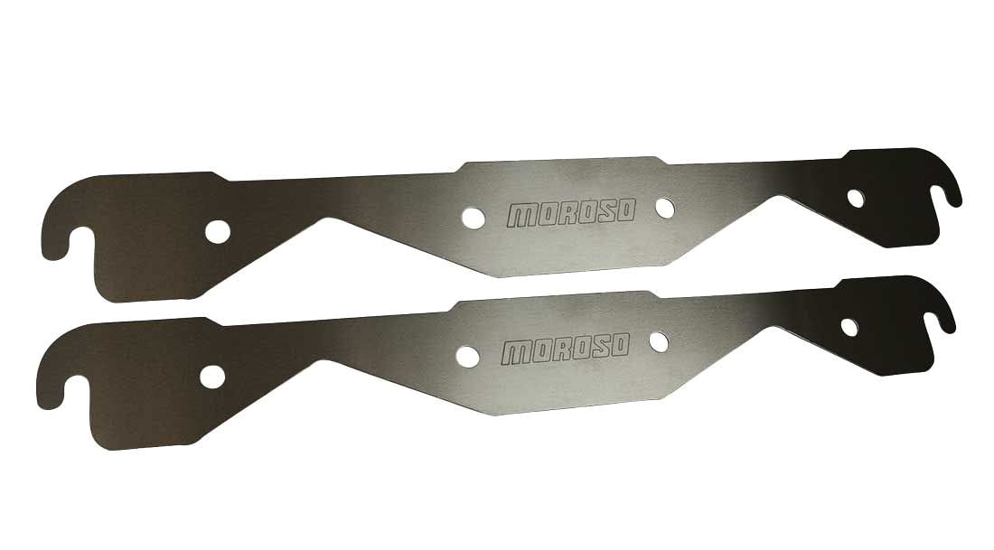 Moroso Storage Block Off Exhaust Plates SBC 23-Degree Heads 25155