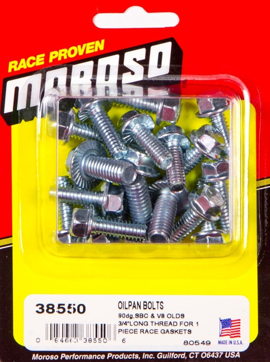 Moroso SB Chevy Oil Pan Bolts 38550