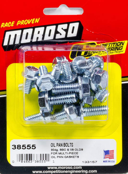 Moroso SBC Oil Pan Bolt Kit 38555