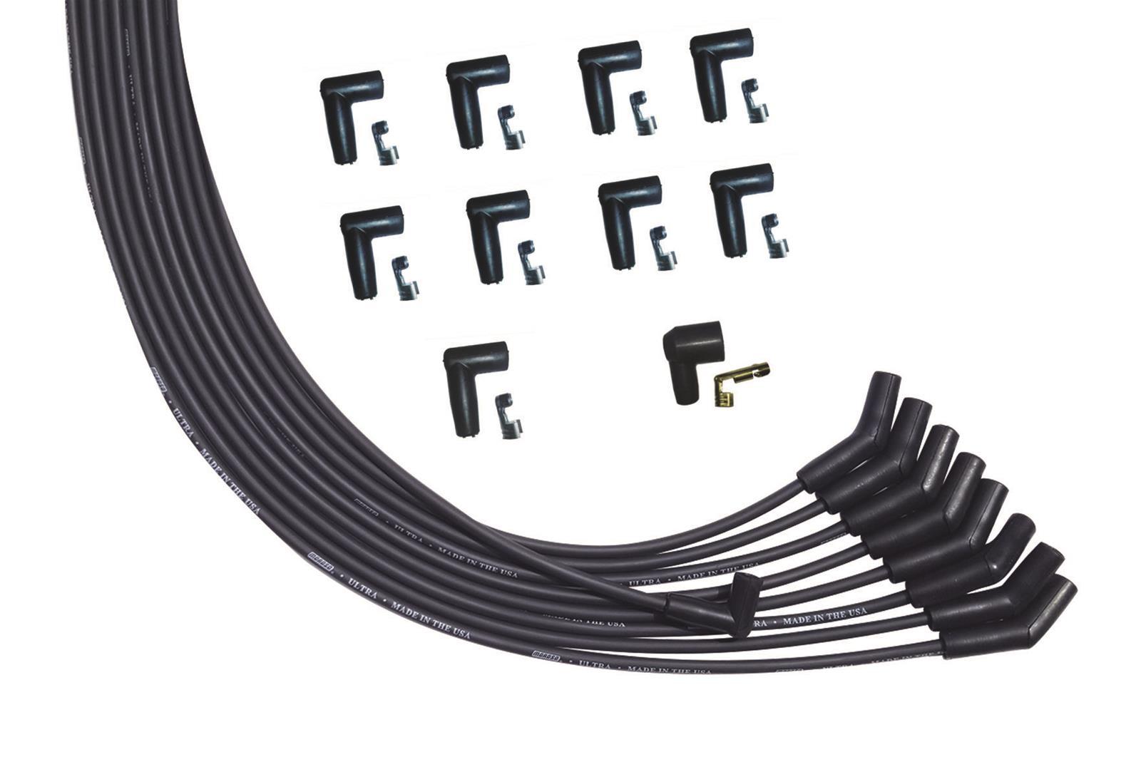Moroso Ultra Plug Wire Set Universal V8 Black 51009