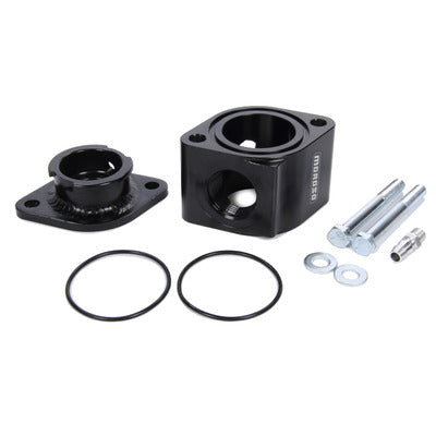 Moroso Manifold Filler Neck Kit, Billet Aluminum Black