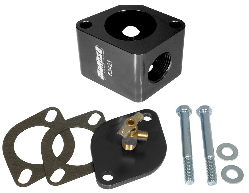 Moroso Chevy V8 Billet Aluminum Water Neck Bleeder Kit 63431
