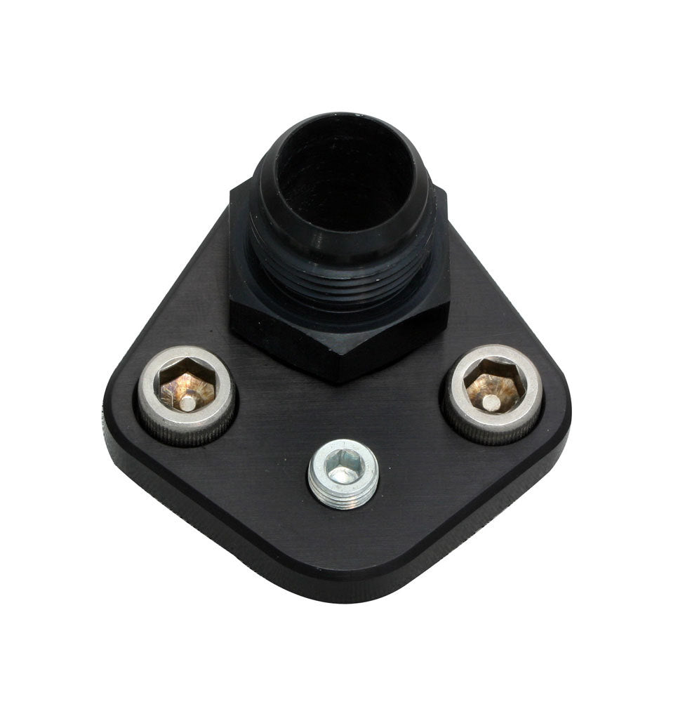 Moroso BBC F/P Block-Off Plate w/Fitting 65398