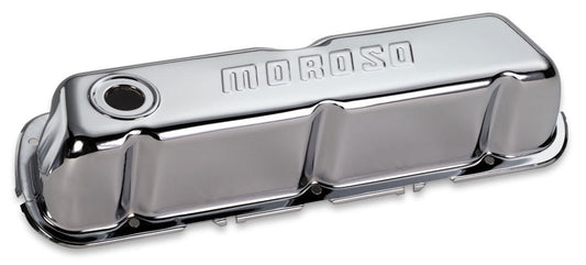 Moroso Chrome B/E Valve Covers SBF Tall w/o Baffle 68202