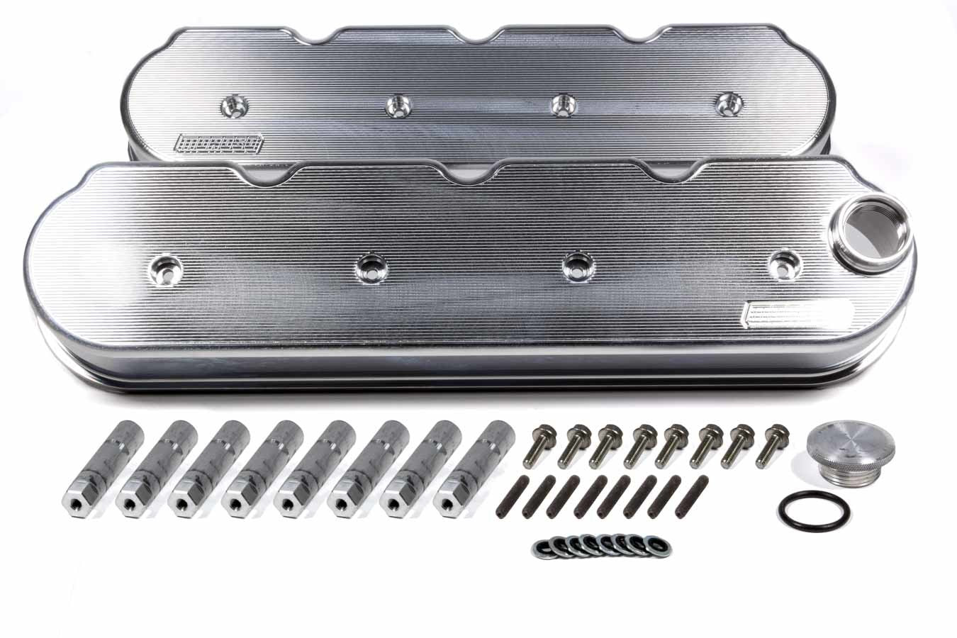Moroso GM LS Billet Alm. Valve Covers 2.5" Tall 68471