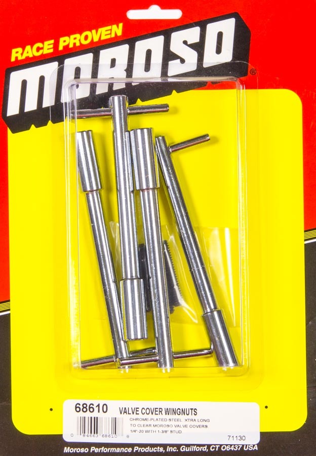Moroso Chrome Valve Cover Wing Nuts 68610