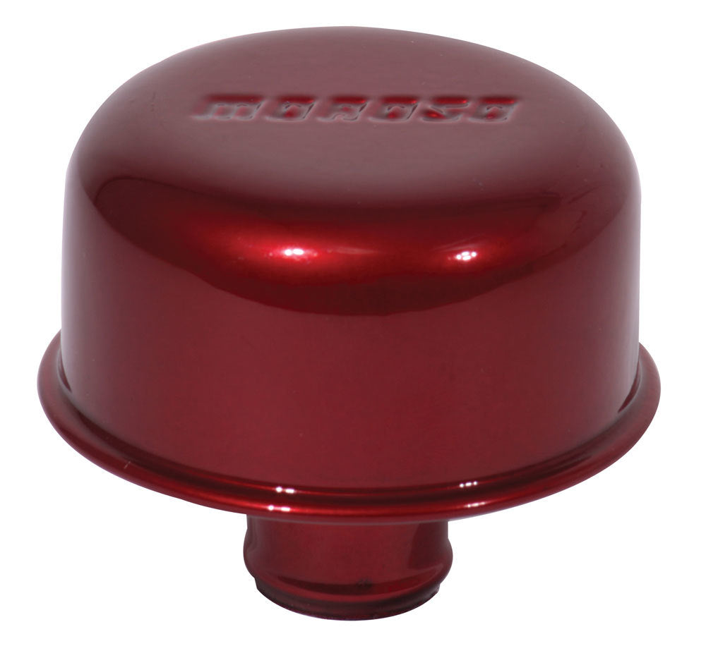 Moroso Breather- Valve Cover Push-In Style Red 68718