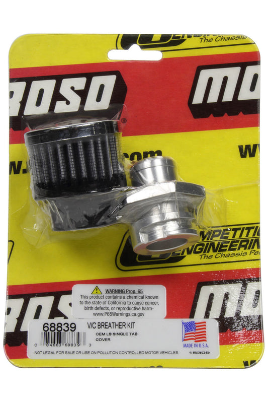 Moroso Breather Kit - GM LS Valve Cover 68839