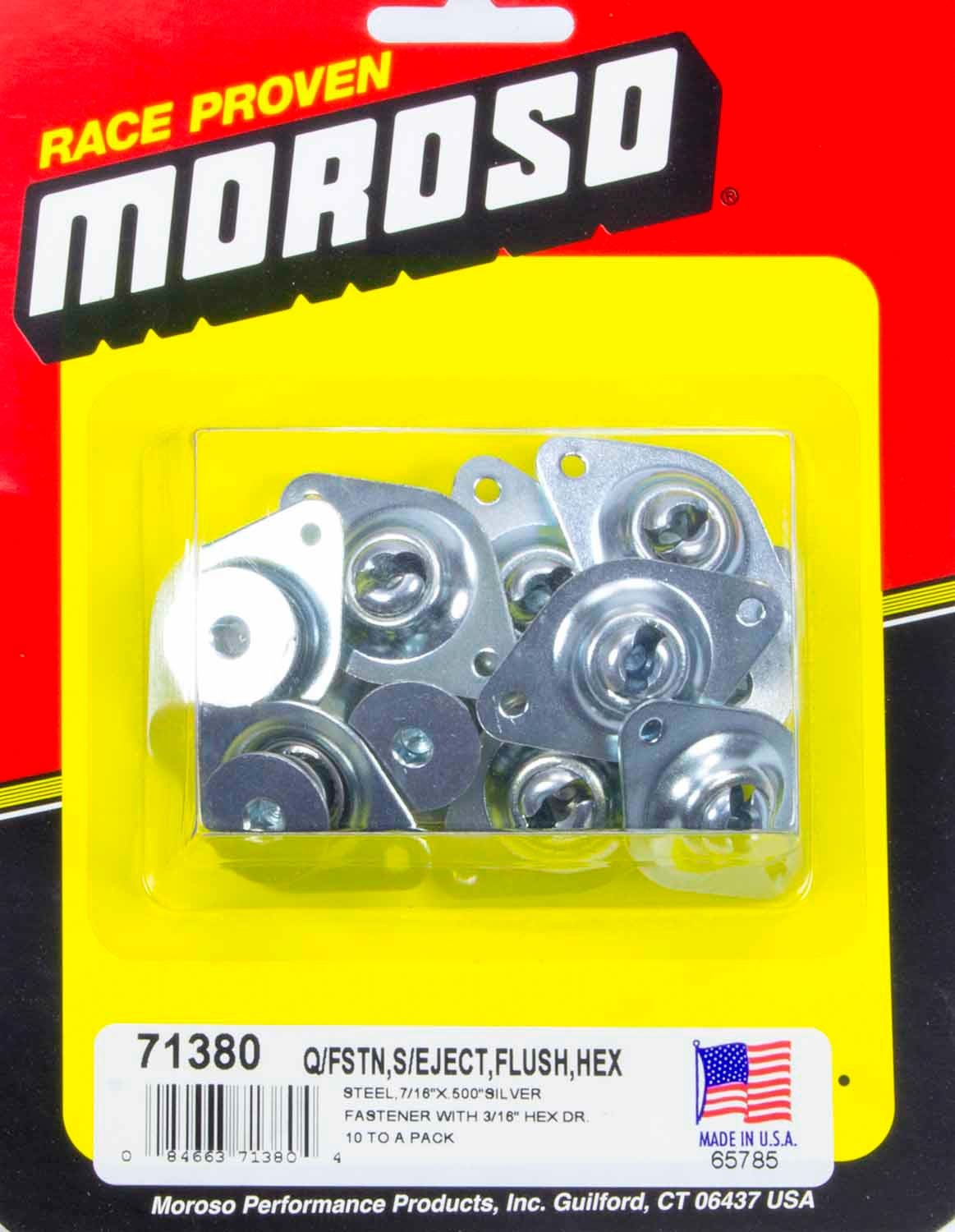 Moroso Self-Ejecting Fasteners Large Head 7/16" x .5" 71380